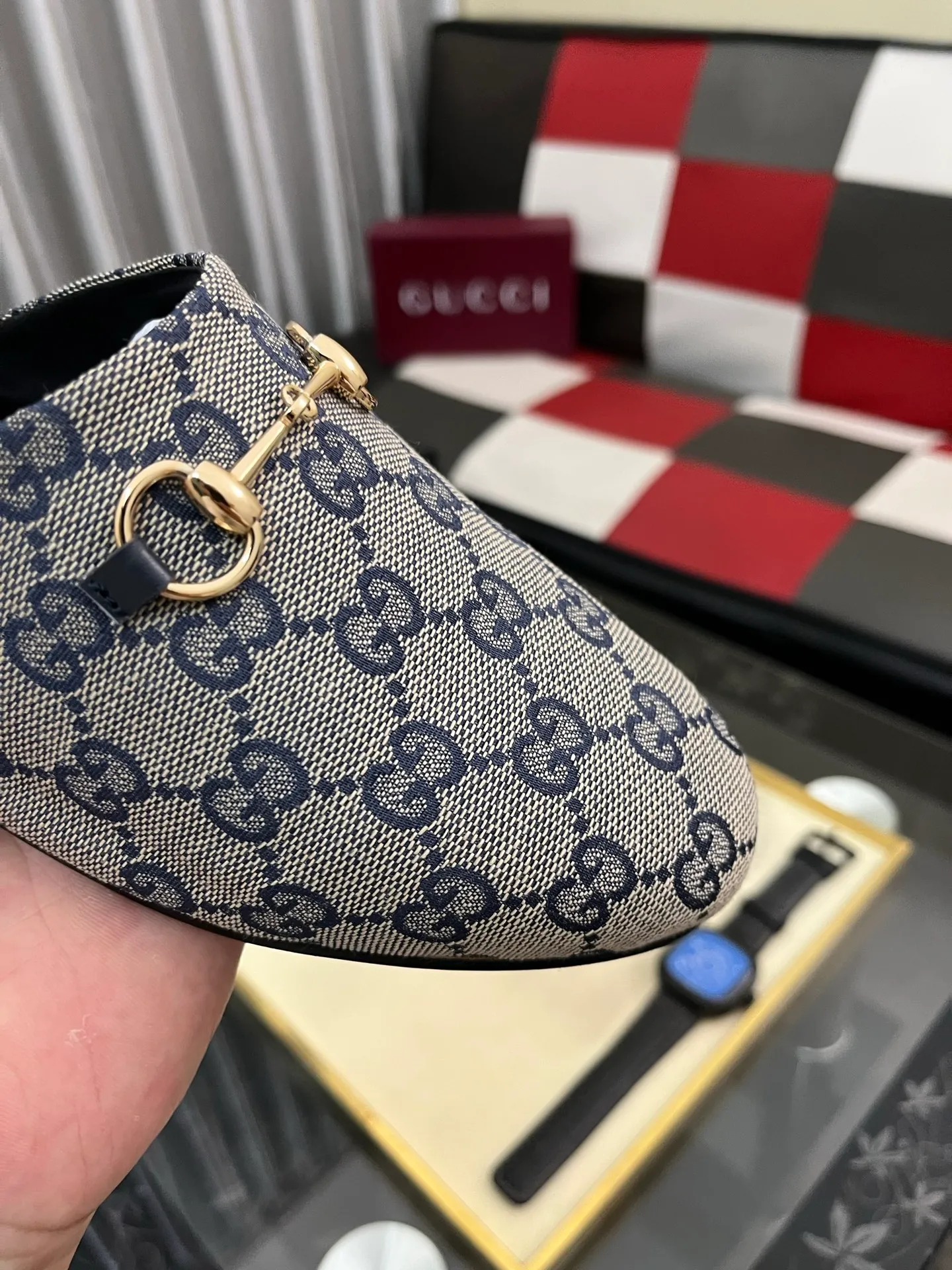 Men's shoes 💰480⌚️⌚️[Gucci] 2024 new season half-slip men's shoes, made of Italian imported first-layer frosted cowhide➕sheepskin lining, original hardware buckle, original combination wear-resistant outsole, real shot 🎬 Very comfortable on the feet, size 36-44